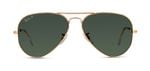 Ray-Ban Aviator Sunglasses RB3025 Gold for Unisex