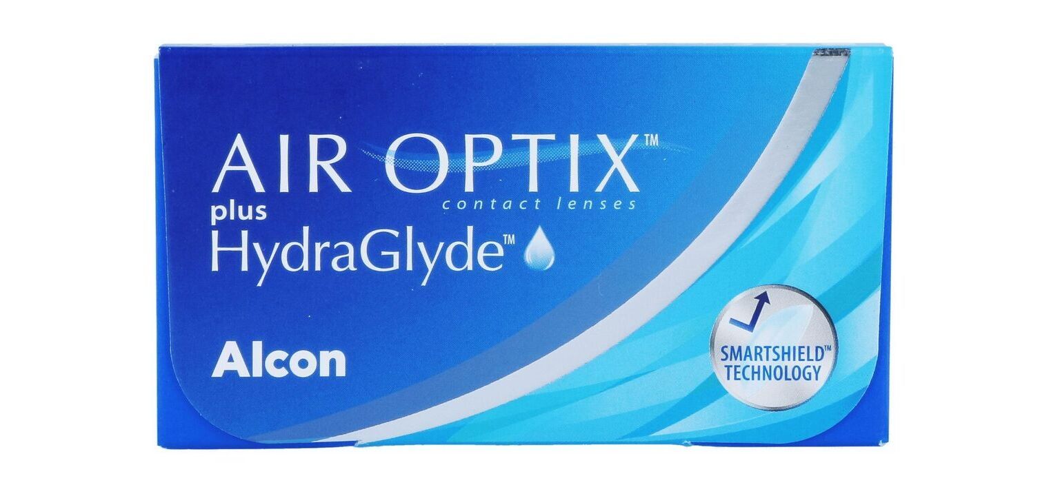 Air Optix Plus HydraGlyde - Boîte de 6 - Lentilles Mensuelle