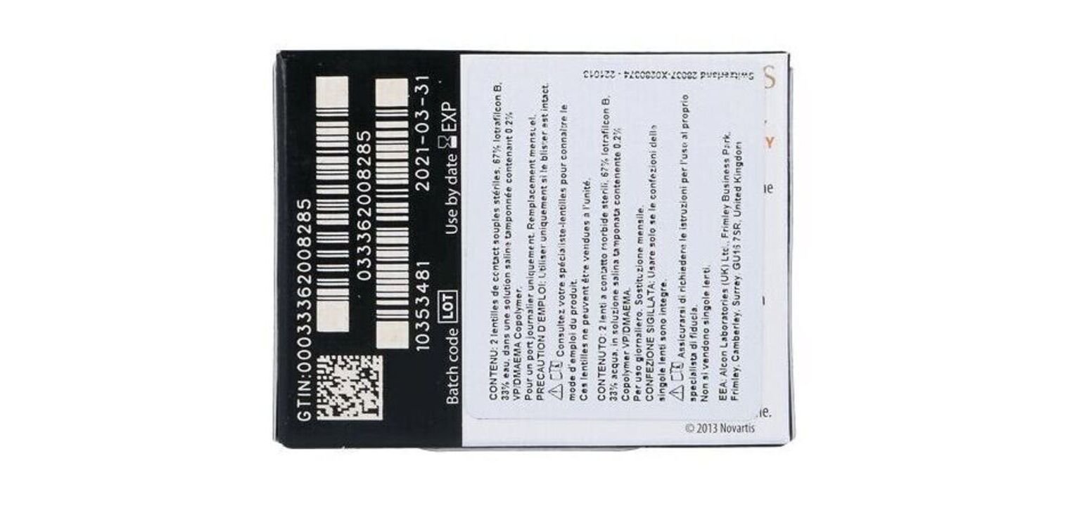 Lentilles de contact Alcon AirOptix Colors Plano McOptic