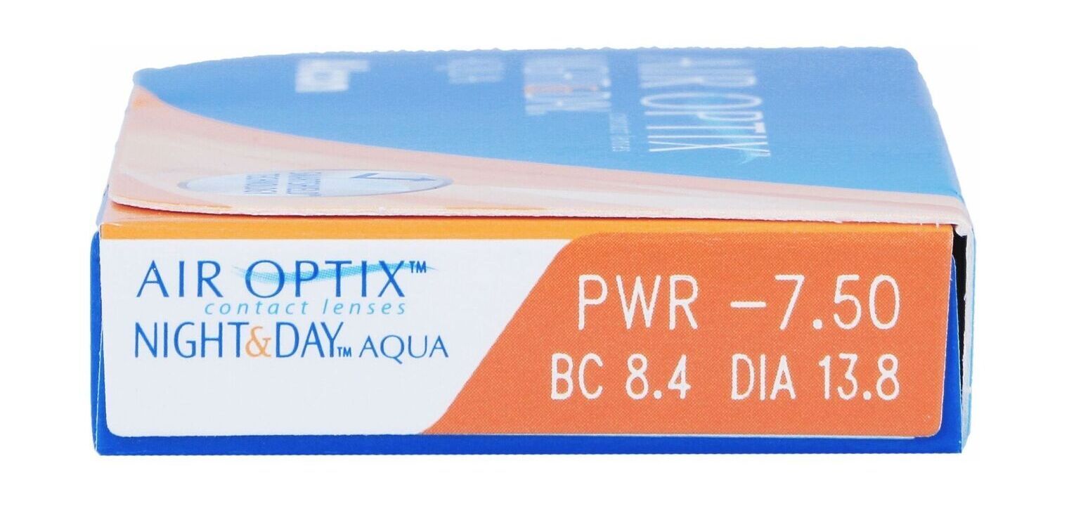 AirOptix Night&Day Aqua - Boîte de 6 - Lentilles Mensuelle