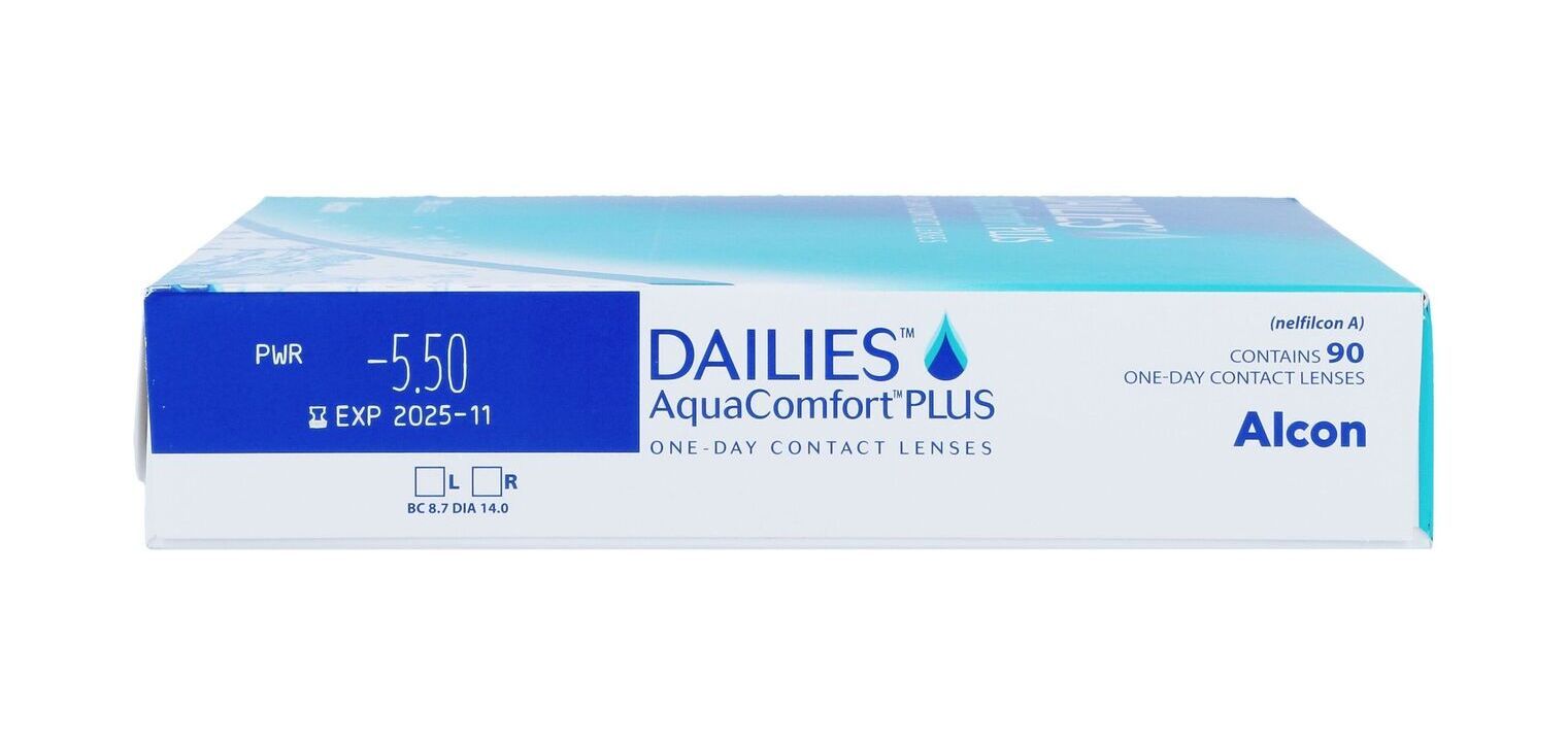 Dailies Aqua Comfort Plus - Pack of 90 - Daily Contact lenses