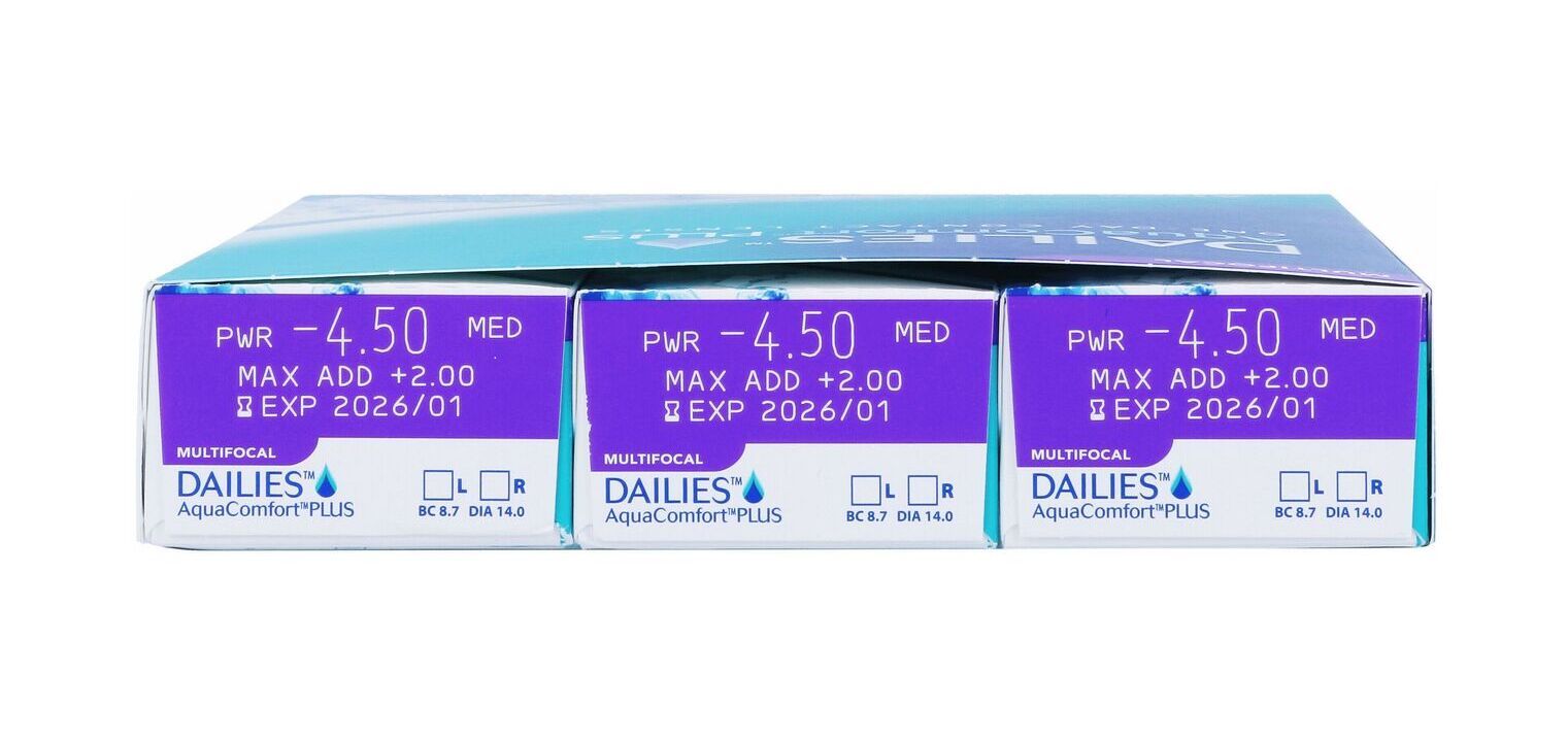 Dailies AquaComfort Plus Multifocal - 90er Schachtel - Tageslinsen