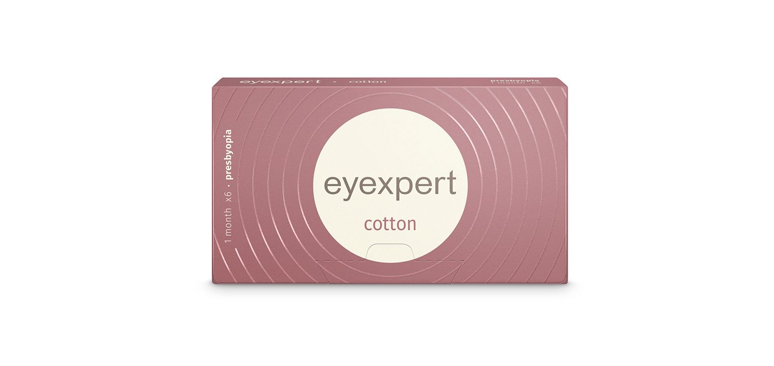 Eyexpert Cotton Presbyopia - 6er Schachtel - Monatslinsen