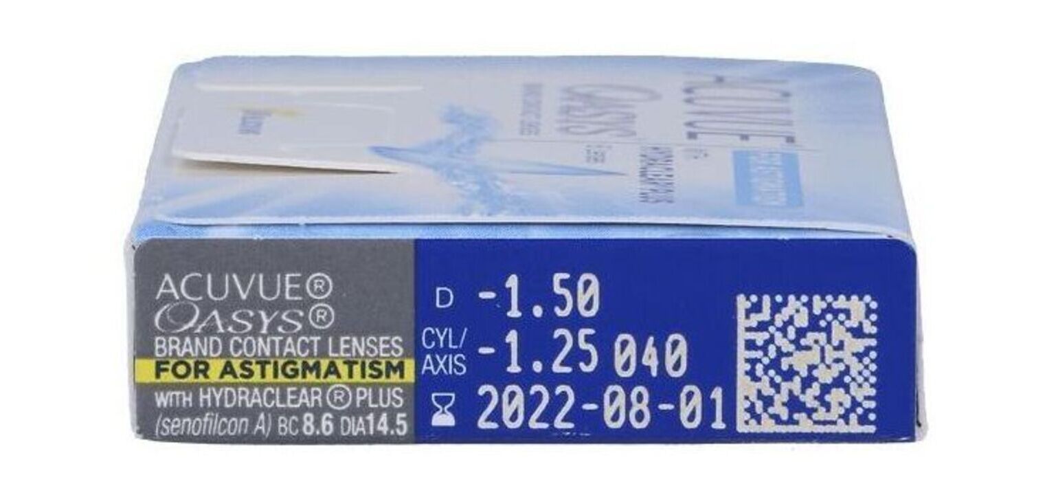 Acuvue Oasys for Astigmatism - 6er Schachtel - 2 -Wochenlinsen