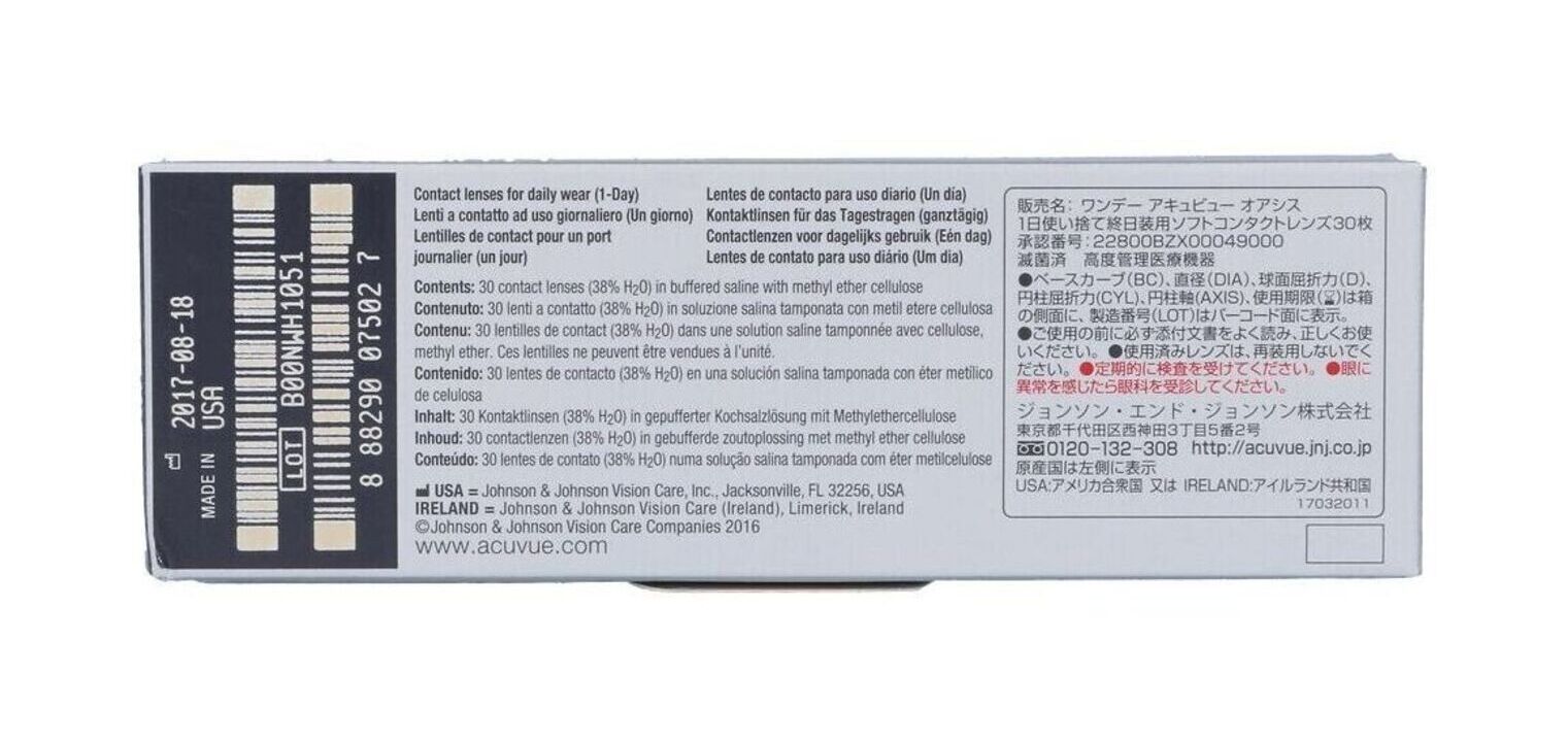 Acuvue Oasys 1-Day for Astigmatism - 30er Schachtel - Tageslinsen