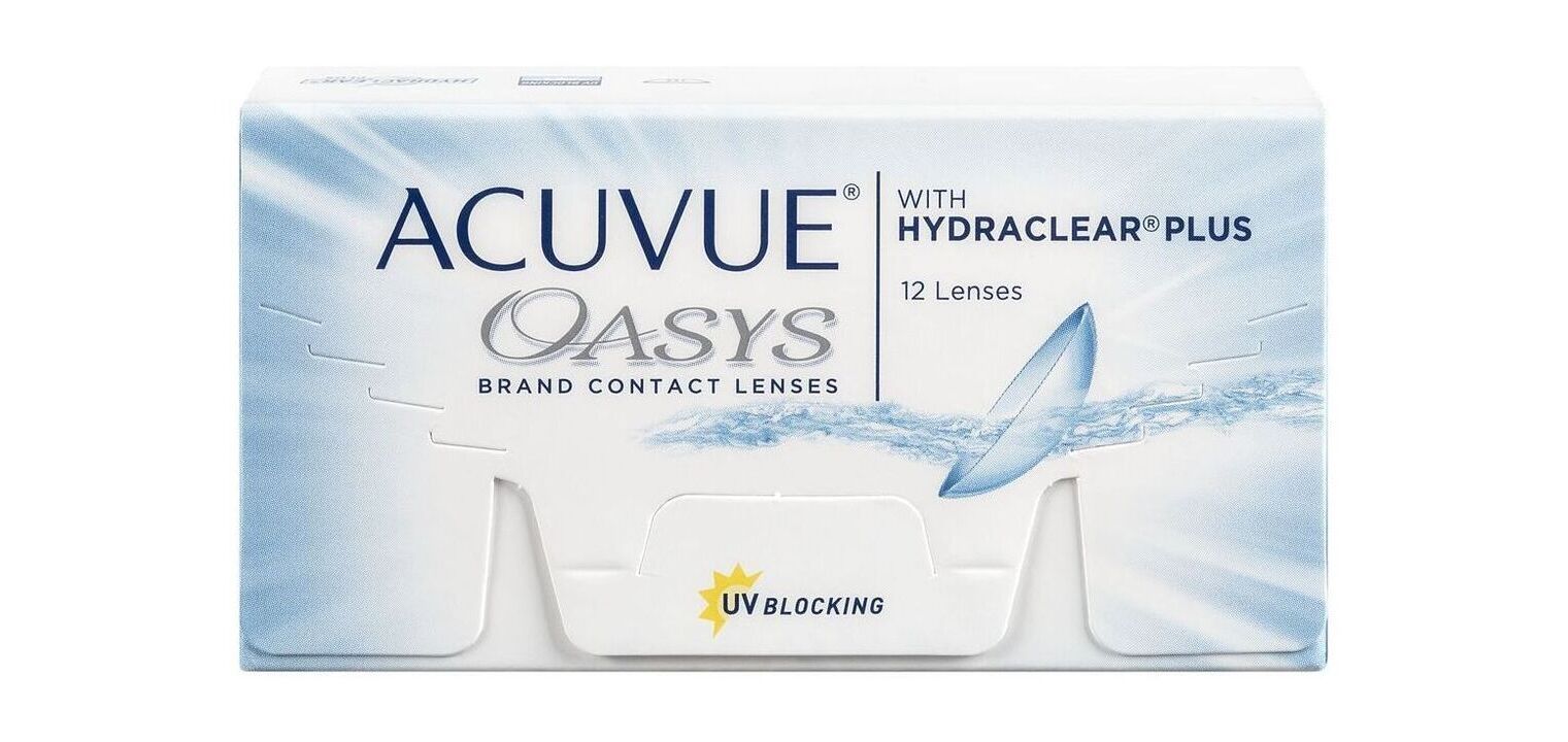 Acuvue Oasys With Hydraclear Plus - 12er Schachtel - 2 -Wochenlinsen