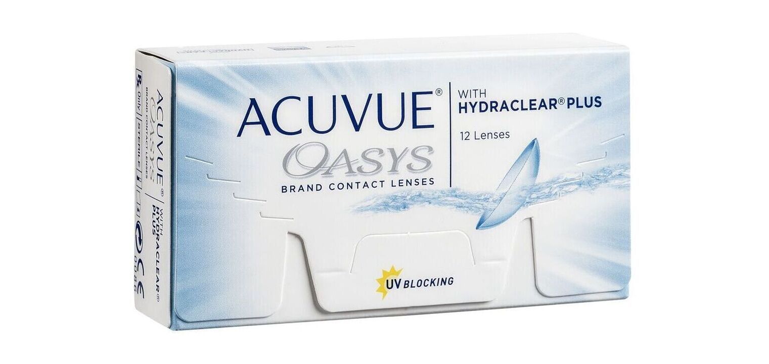 Acuvue Oasys With Hydraclear Plus - Boîte de 12 - Lentilles Bi-Mensuelle