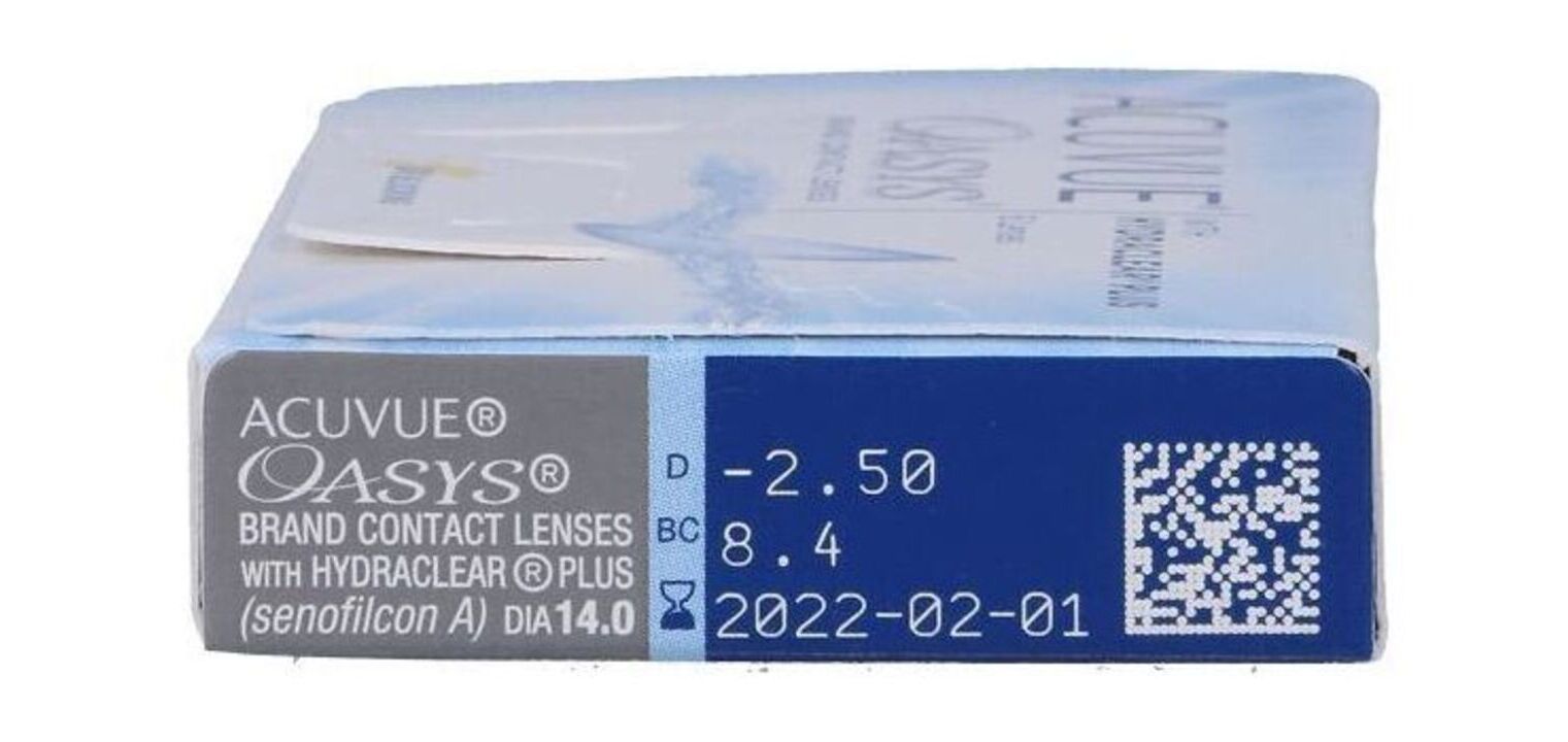 Acuvue Oasys With Hydraclear Plus - Boîte de 6 - Lentilles Bi-Mensuelle