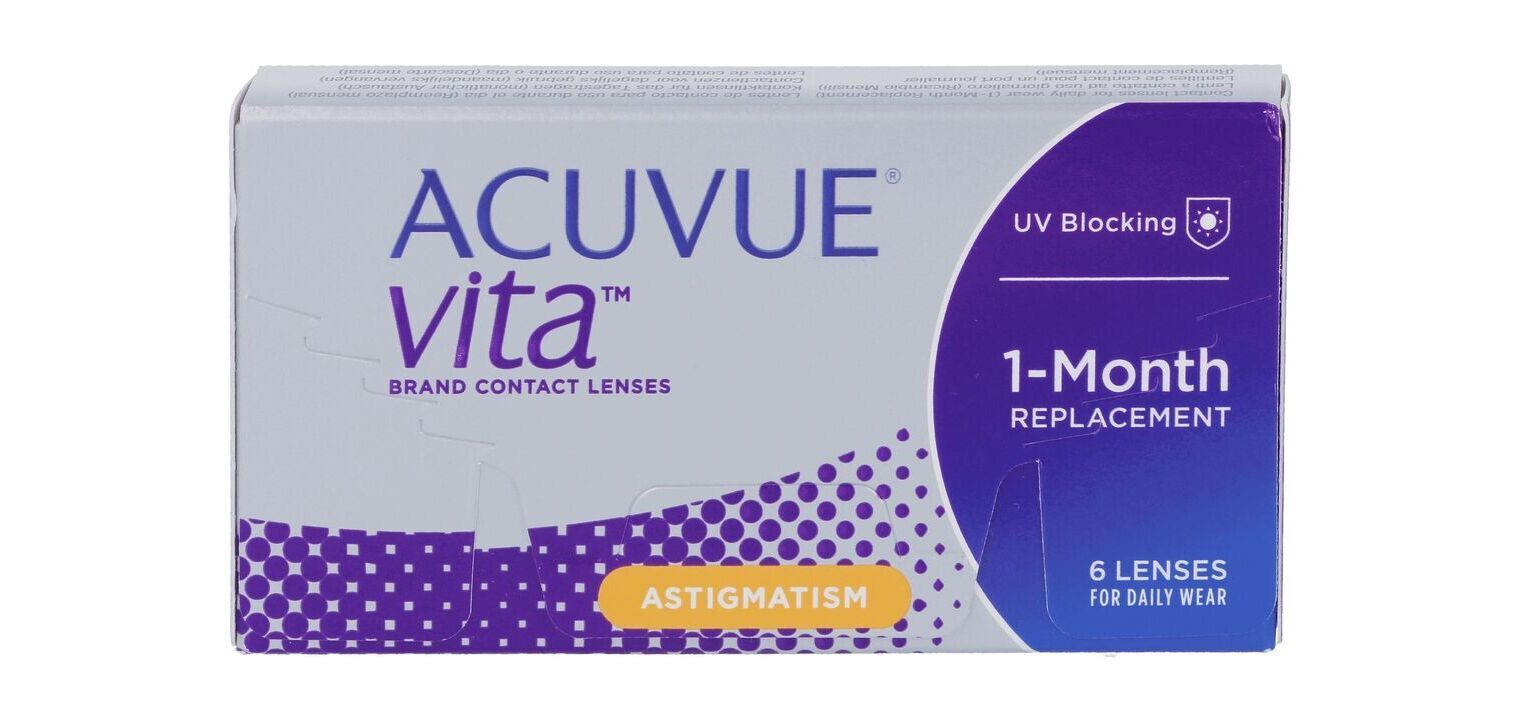 Acuvue Vita for Astigmatism - Boîte de 6 - Lentilles Mensuelle
