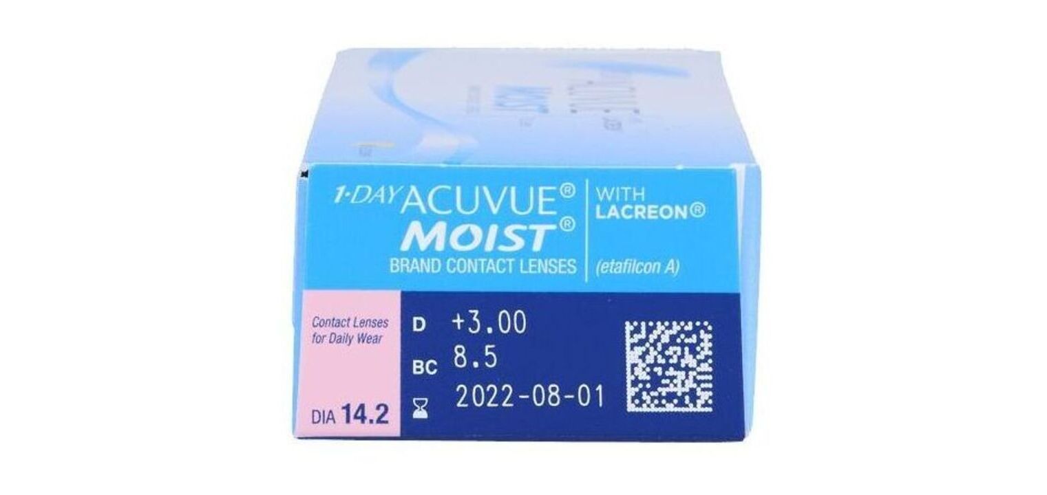 1Day Acuvue Moist - Pack of 30 - Daily Contact lenses