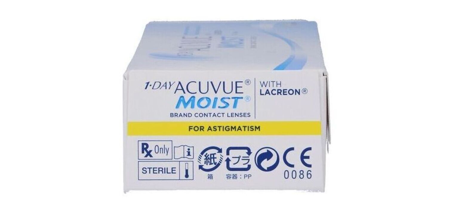 1Day Acuvue Moist For Astigmatism - Pack of 30 - Daily Contact lenses