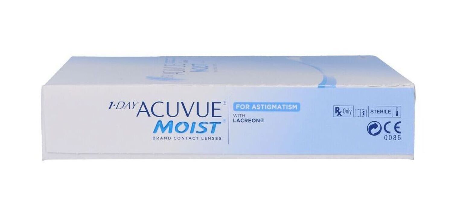 1Day Acuvue Moist For Astigmatism - Boîte de 90 - Lentilles Journalière