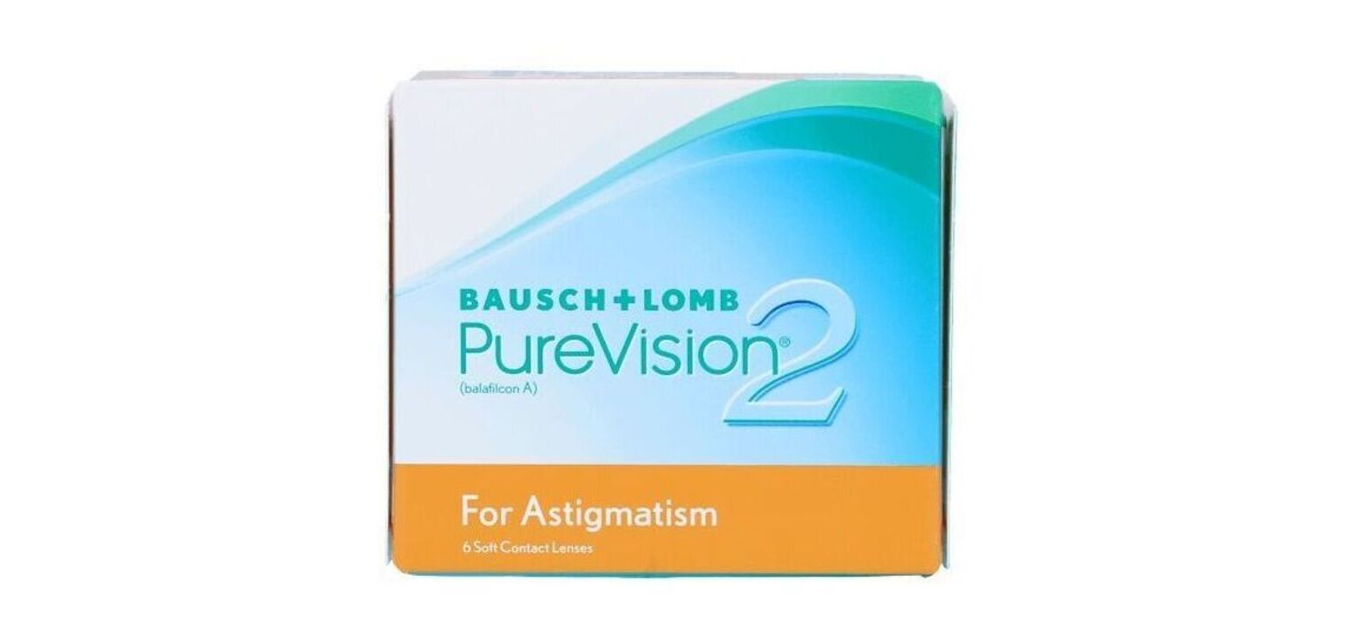 PureVision2 For Astigmatism - Boîte de 6 - Lentilles Mensuelle