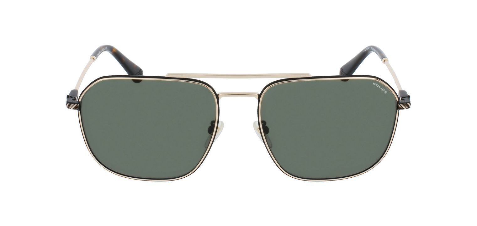 Police Pilot Sunglasses SPLF64 Gold for Man