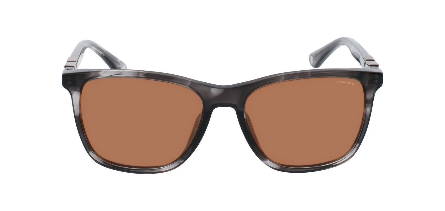 Police Rectangle Sunglasses SPL872N Grey for Man