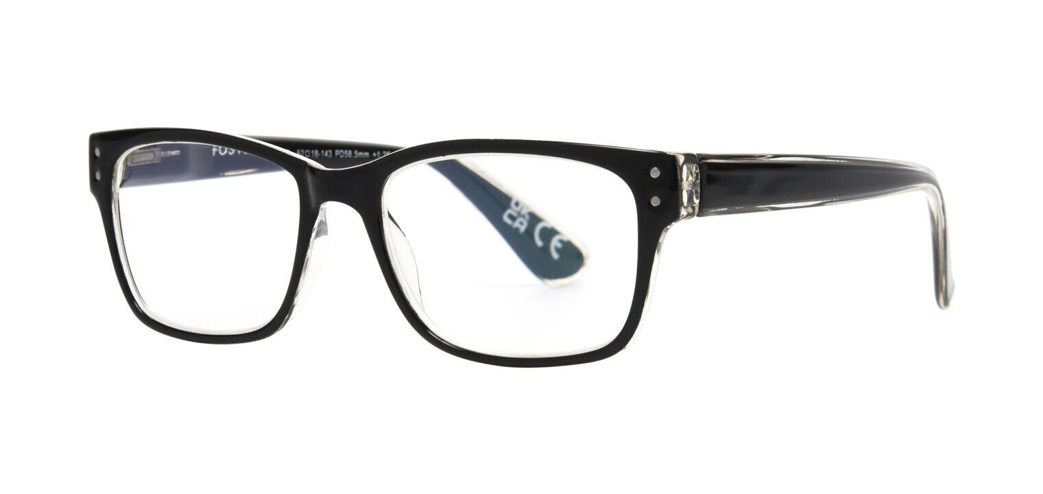 Reading glasses Foster Grant Carre Calgary Black Visilab