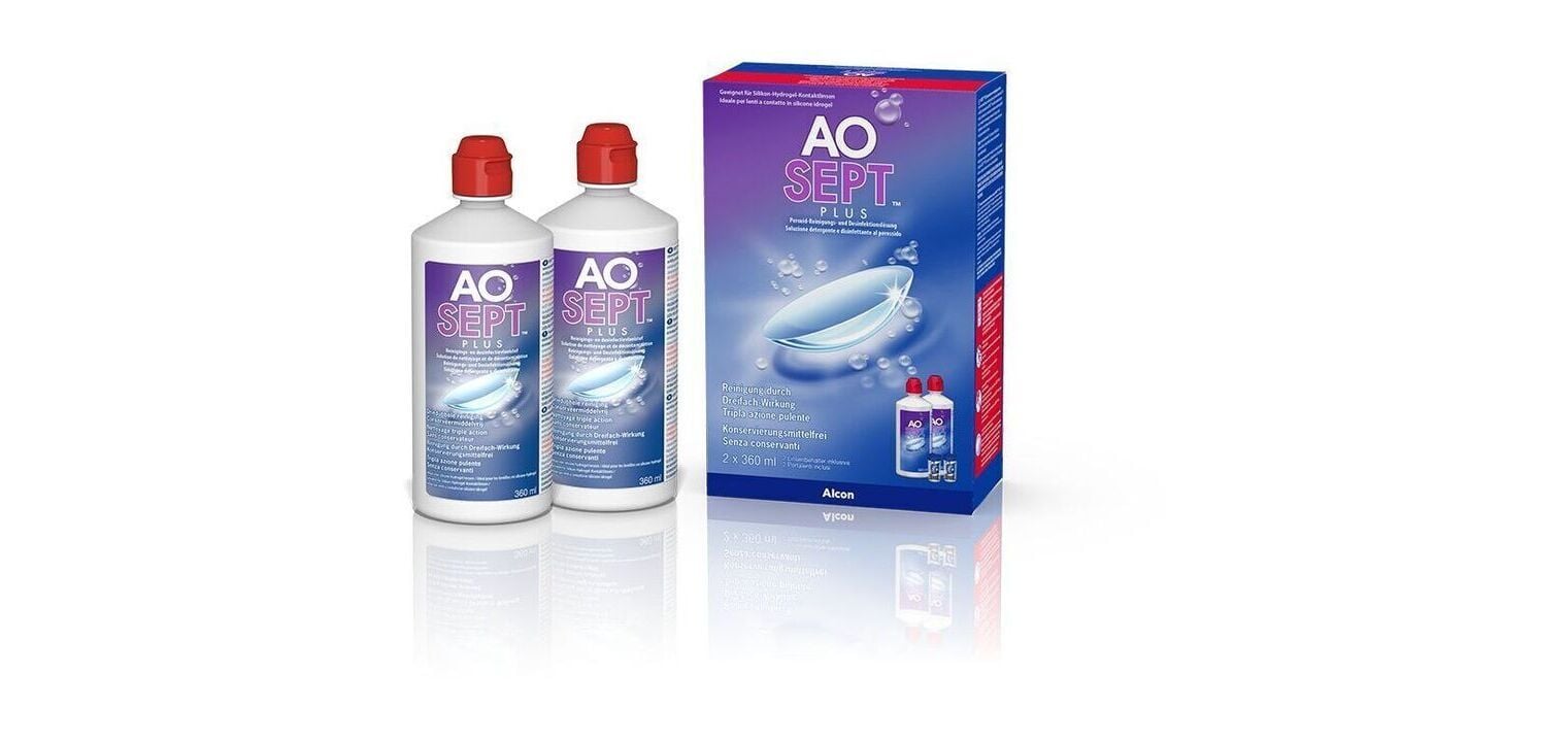 Aosept Plus Hydraglyde 2x360 ml Soft CL Care