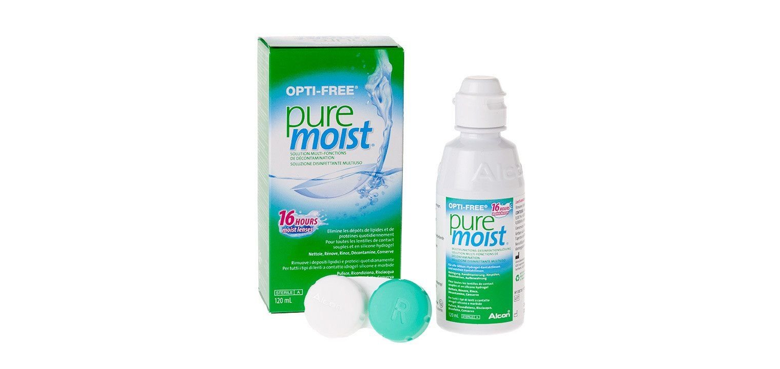 Opti-Free PureMoist 120 ml Entretien lentilles souples