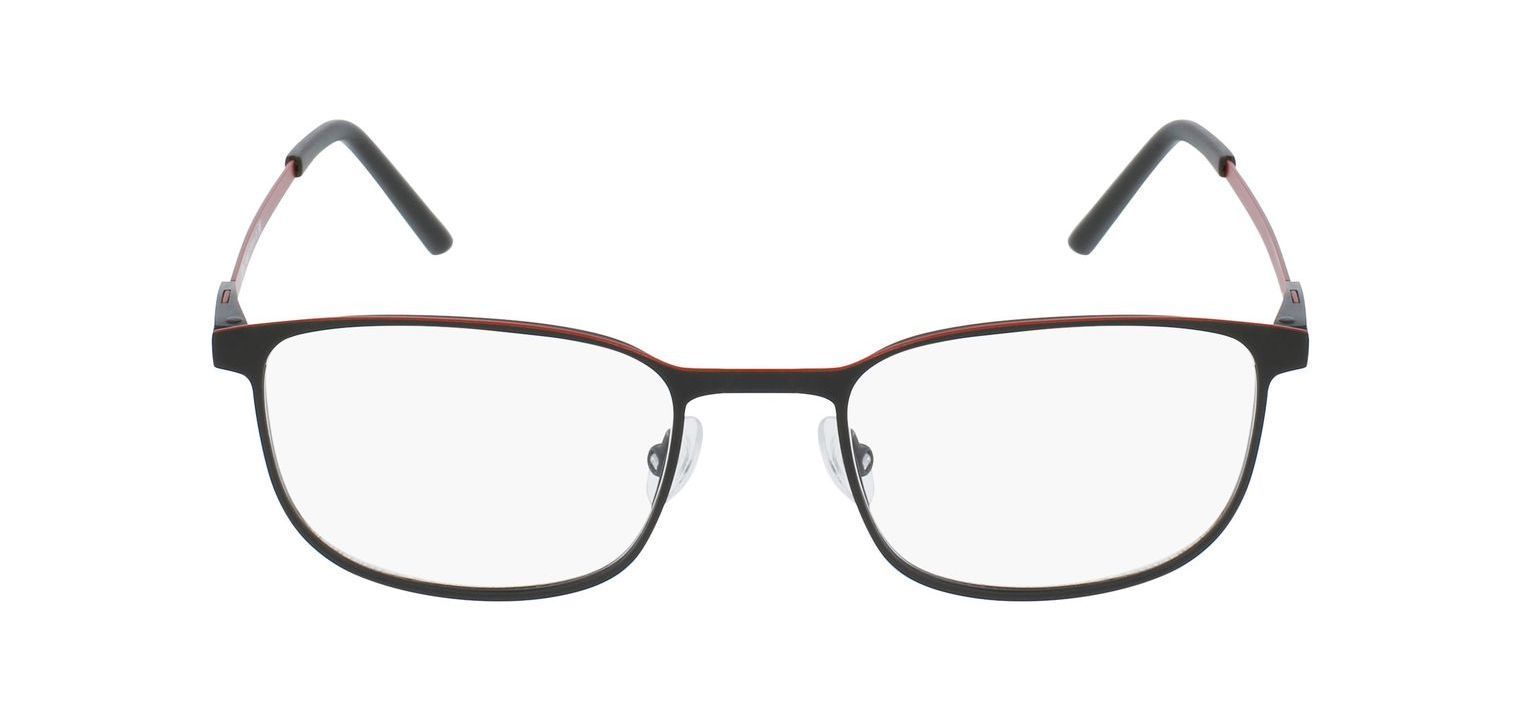 Oxibis Rechteckig Brillen PU1 Rot für Herr