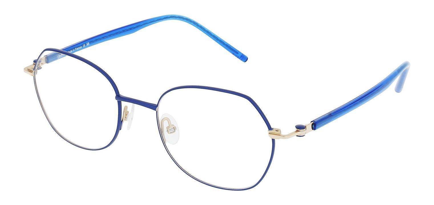 Oxibis Hexagonal Eyeglasses LO26 Blue for Woman