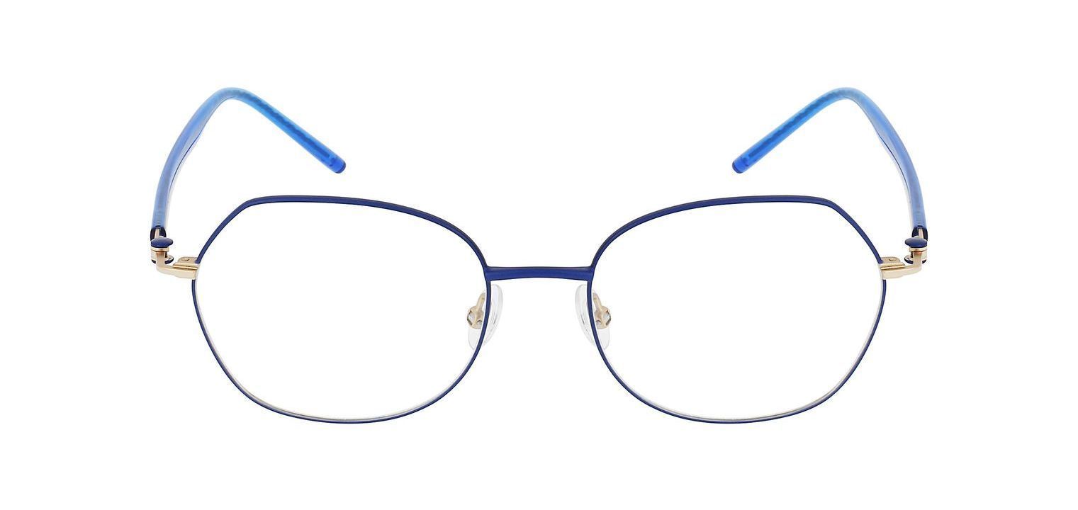 Oxibis Hexagonal Eyeglasses LO26 Blue for Woman