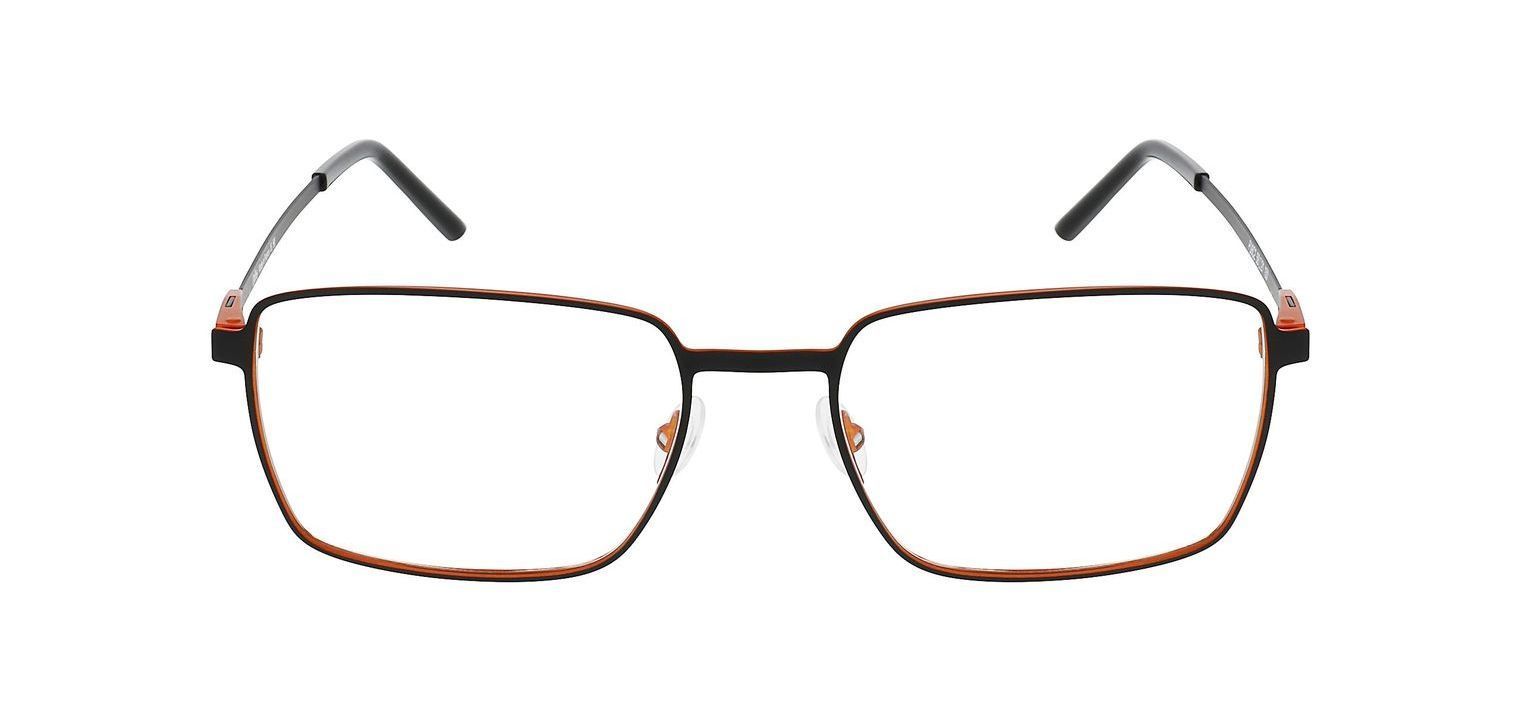 Oxibis Rectangle Eyeglasses PU6 Black for Man