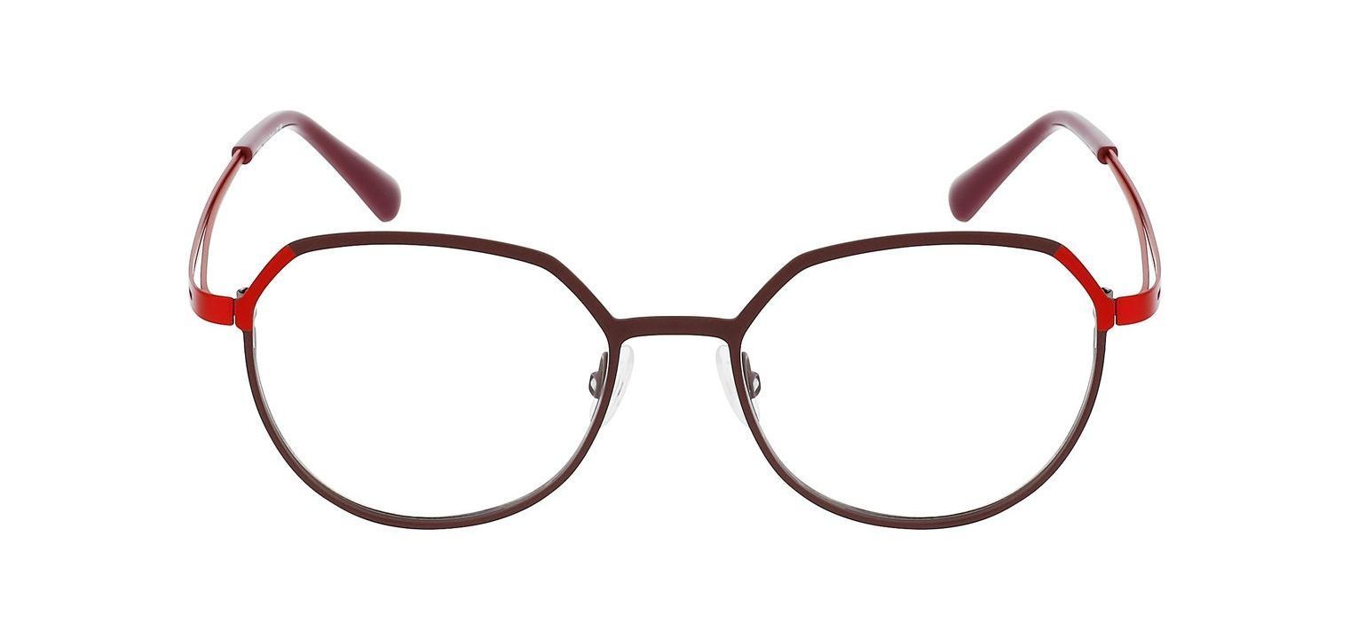 Oxibis Sechseckig Brillen AV2 Rot für Damen