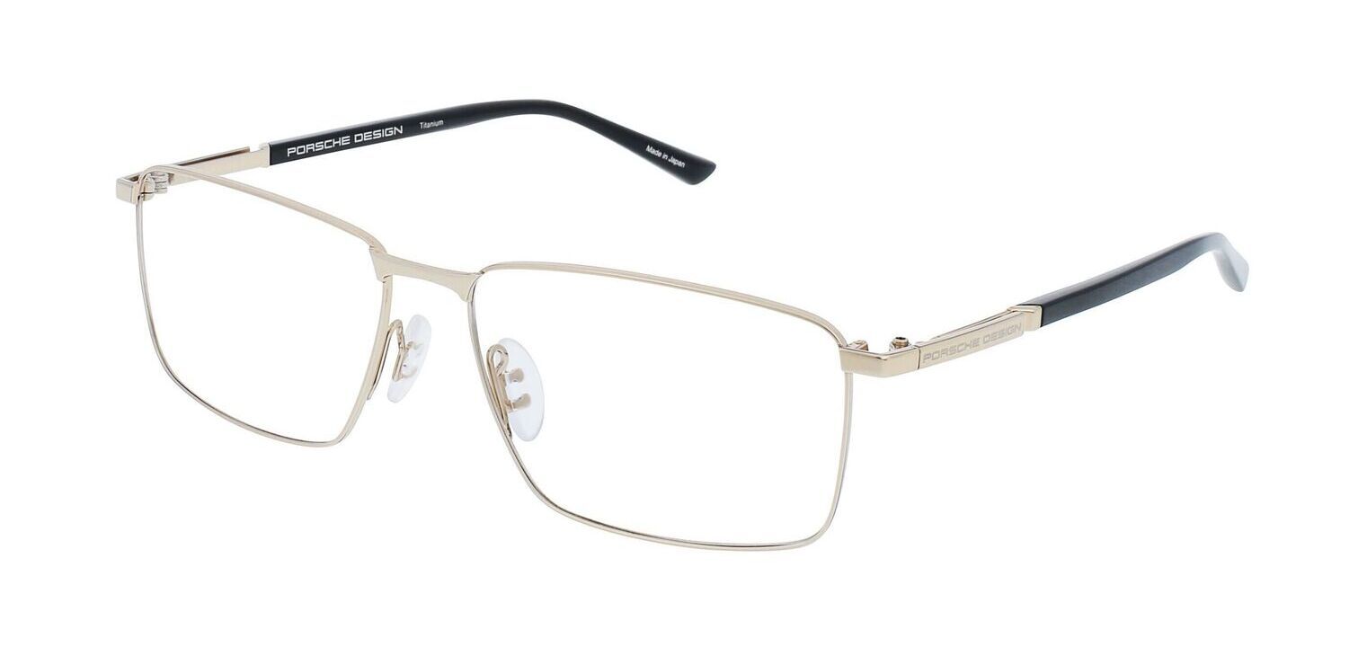Porsche Design Rechteckig Brillen P8729 Gold für Herr