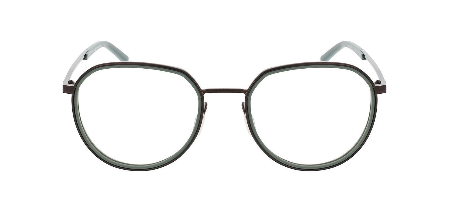 Porsche Design Round Eyeglasses P8740 Marron for Man