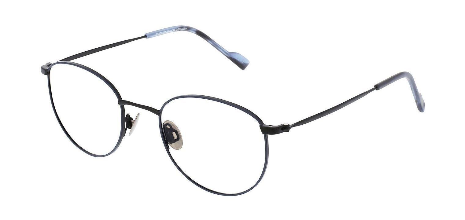 Titanflex Rund Brillen 820822 Mattschwarz für Herr