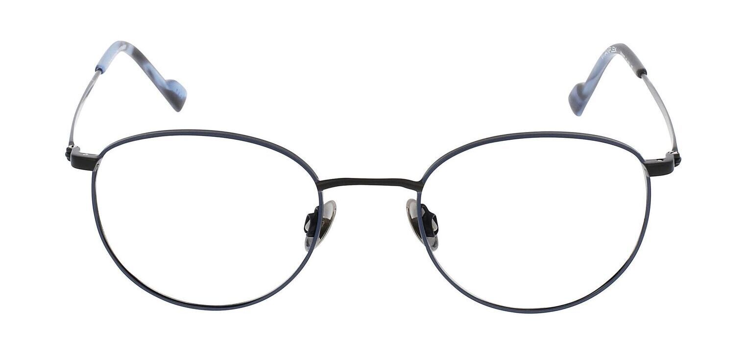 Lunettes de vue Titanflex Ronde 820822 Noir mat pour Homme