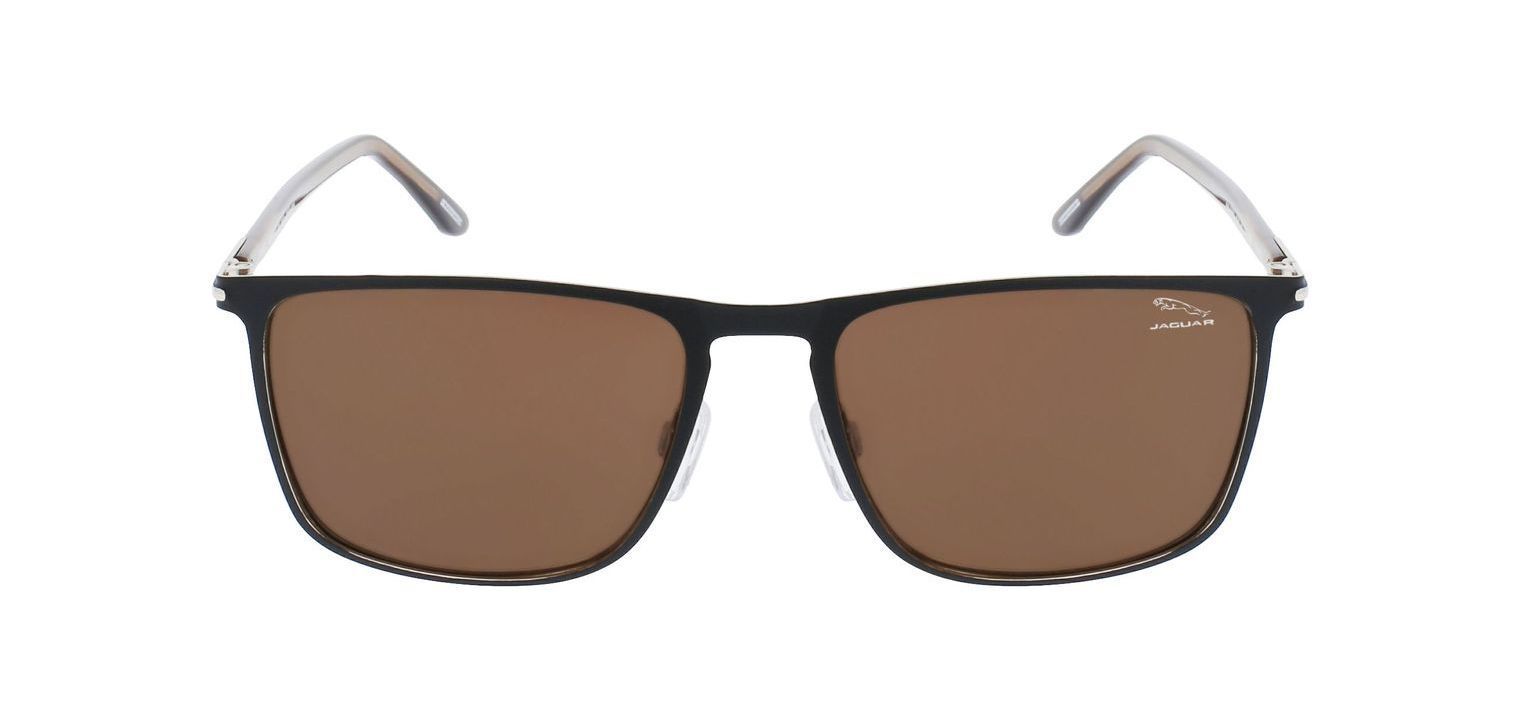 Lunettes de soleil Jaguar Rectangle 37361 Marron pour Homme