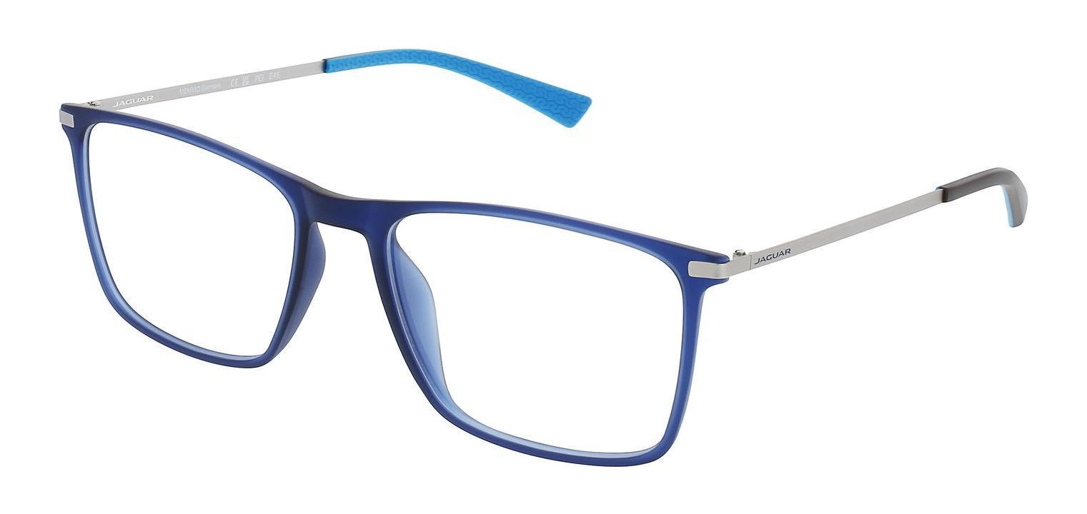 Lunettes de vue Jaguar Rectangle 36828 Bleu pour Homme