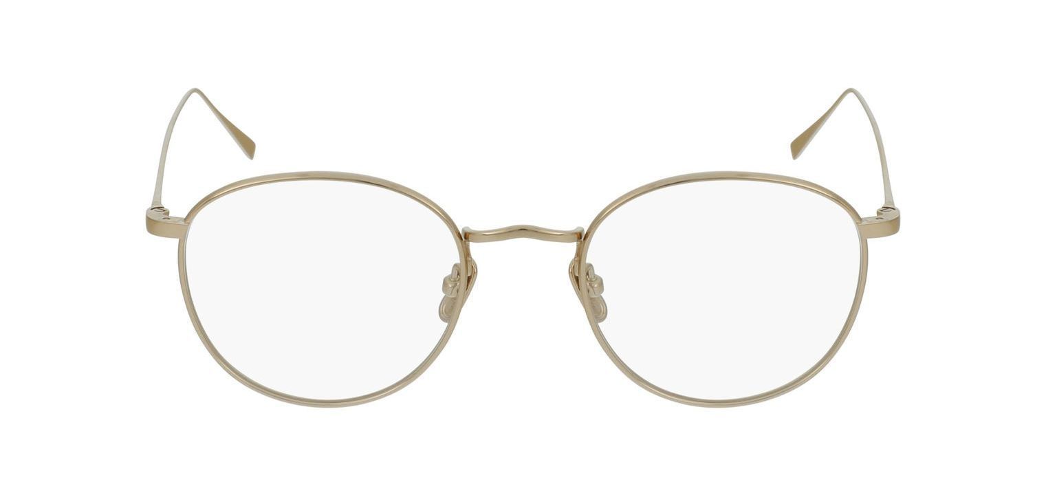 Lunor Round Eyeglasses M9 01 Gold for Woman