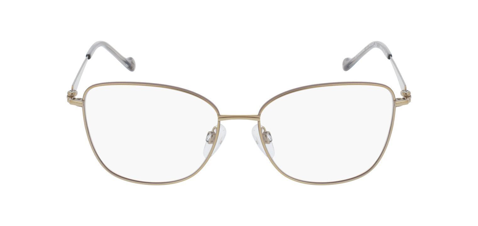 Titanflex Rechteckig Brillen 890091 Gold für Dame
