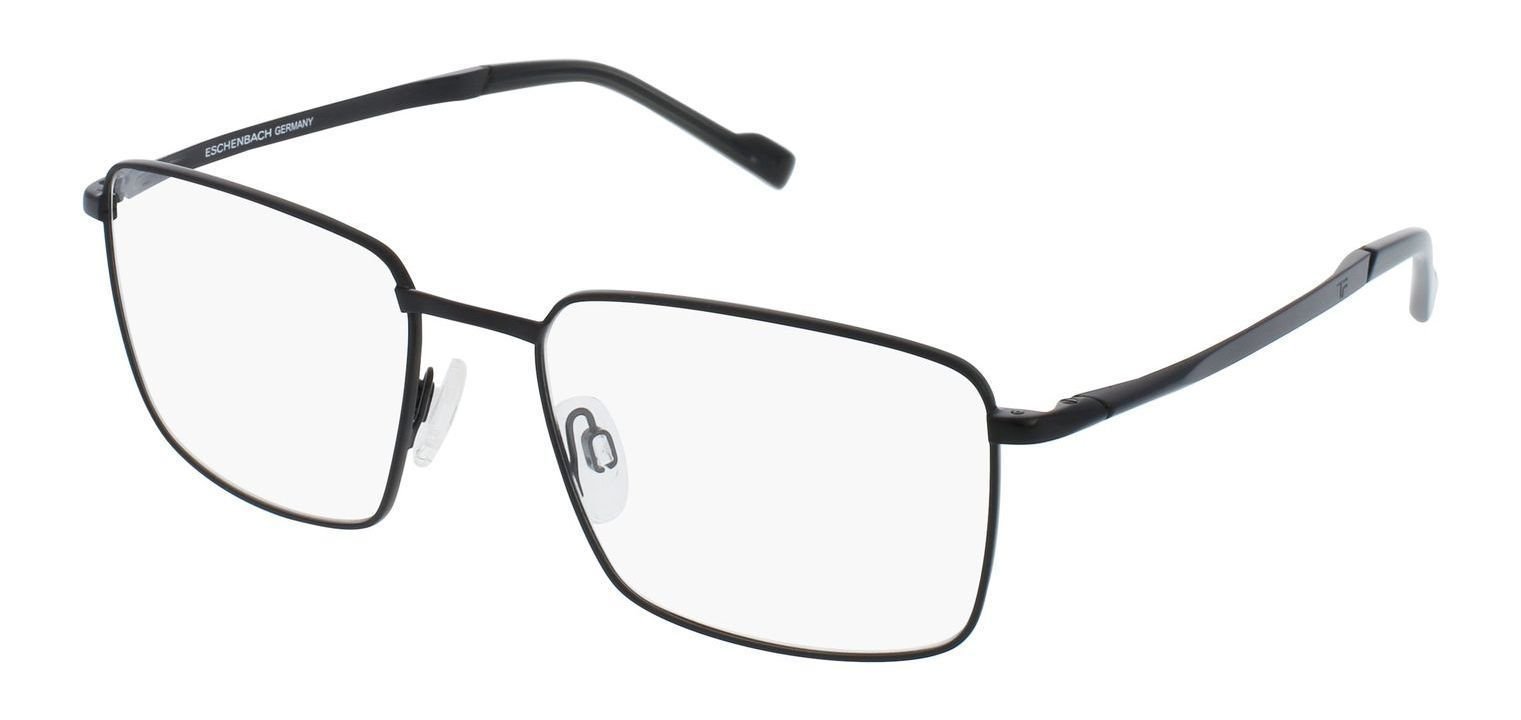 Lunettes de vue Titanflex Rectangle 820897 Noir pour Homme