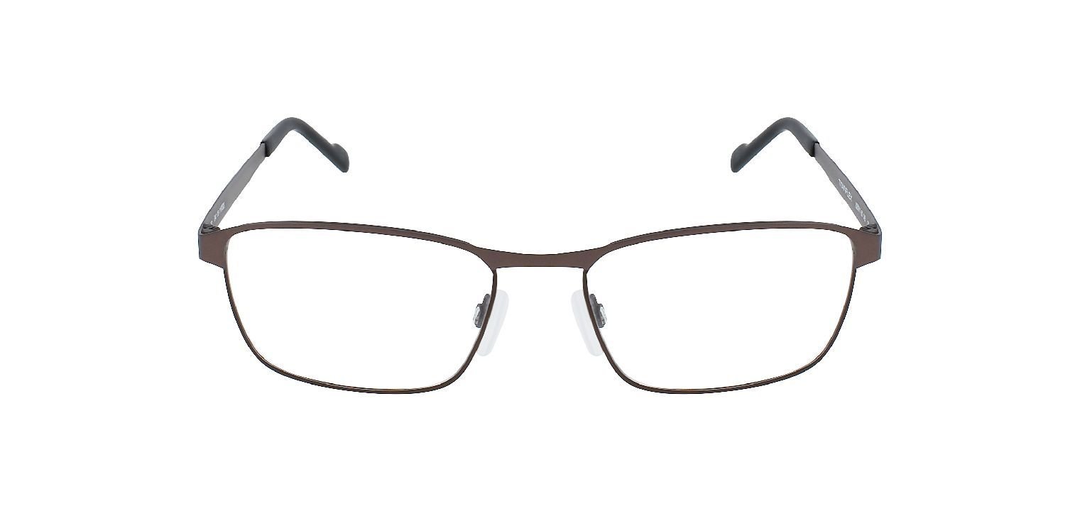 Lunettes de vue Titanflex Rectangle 820911 Marron pour Homme