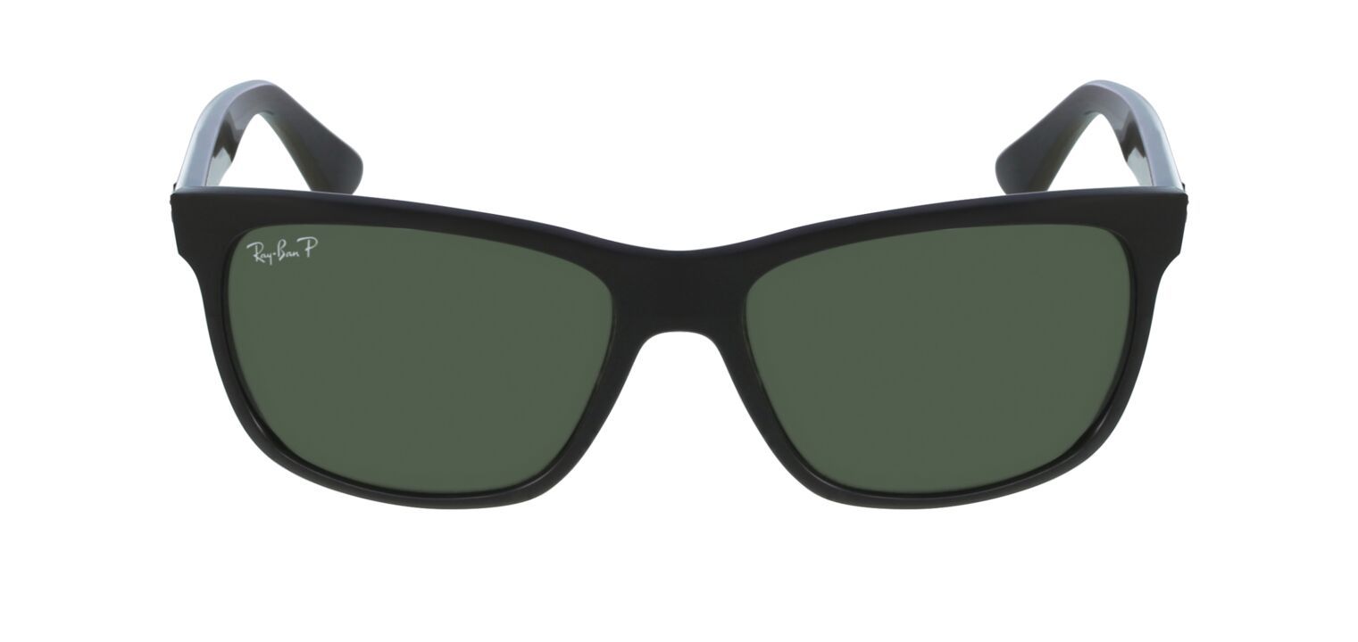 Ray-Ban Rectangle Sunglasses RB4181 Black for Man