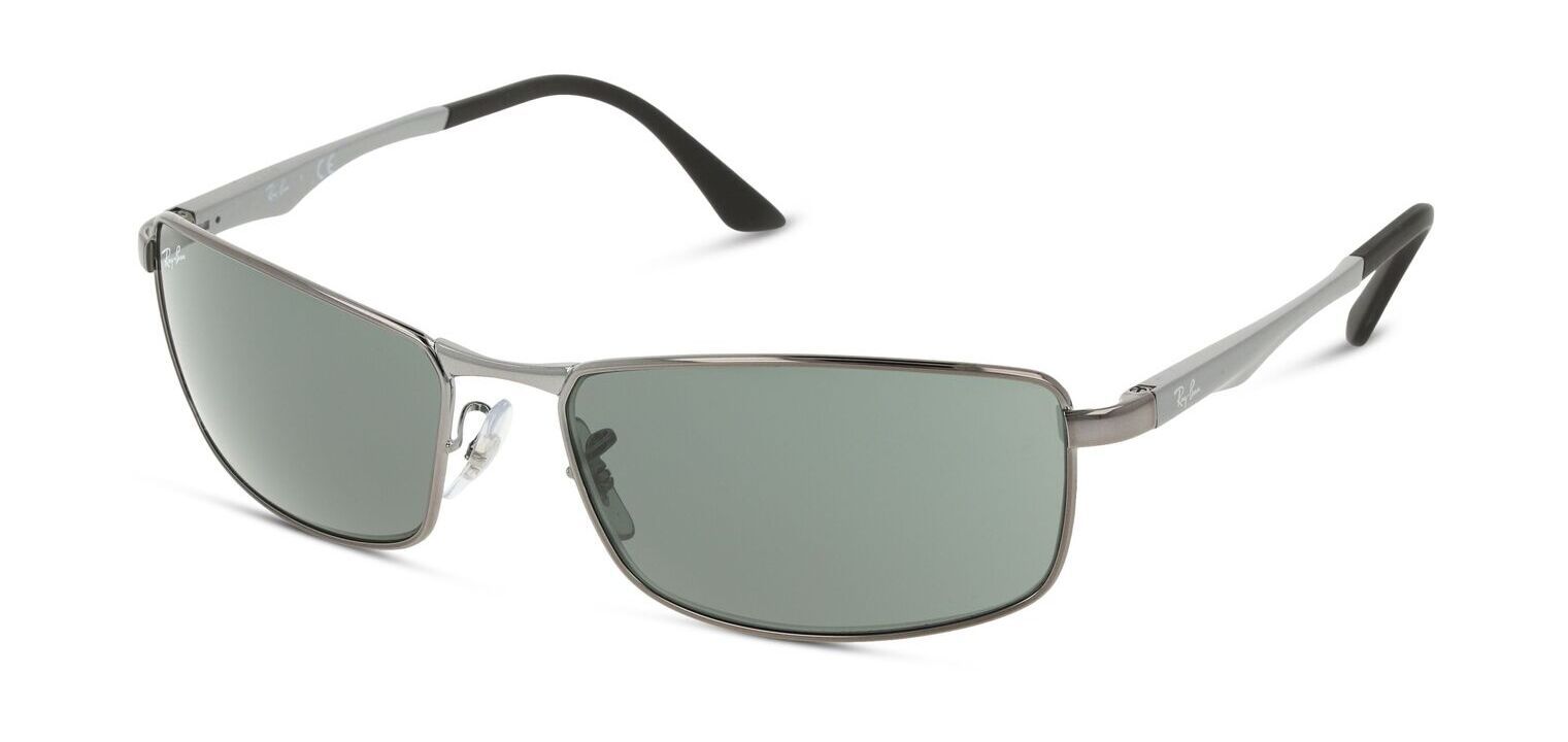 Ray-Ban Rechteckig Sonnenbrillen 0RB3498 Grau für Herren