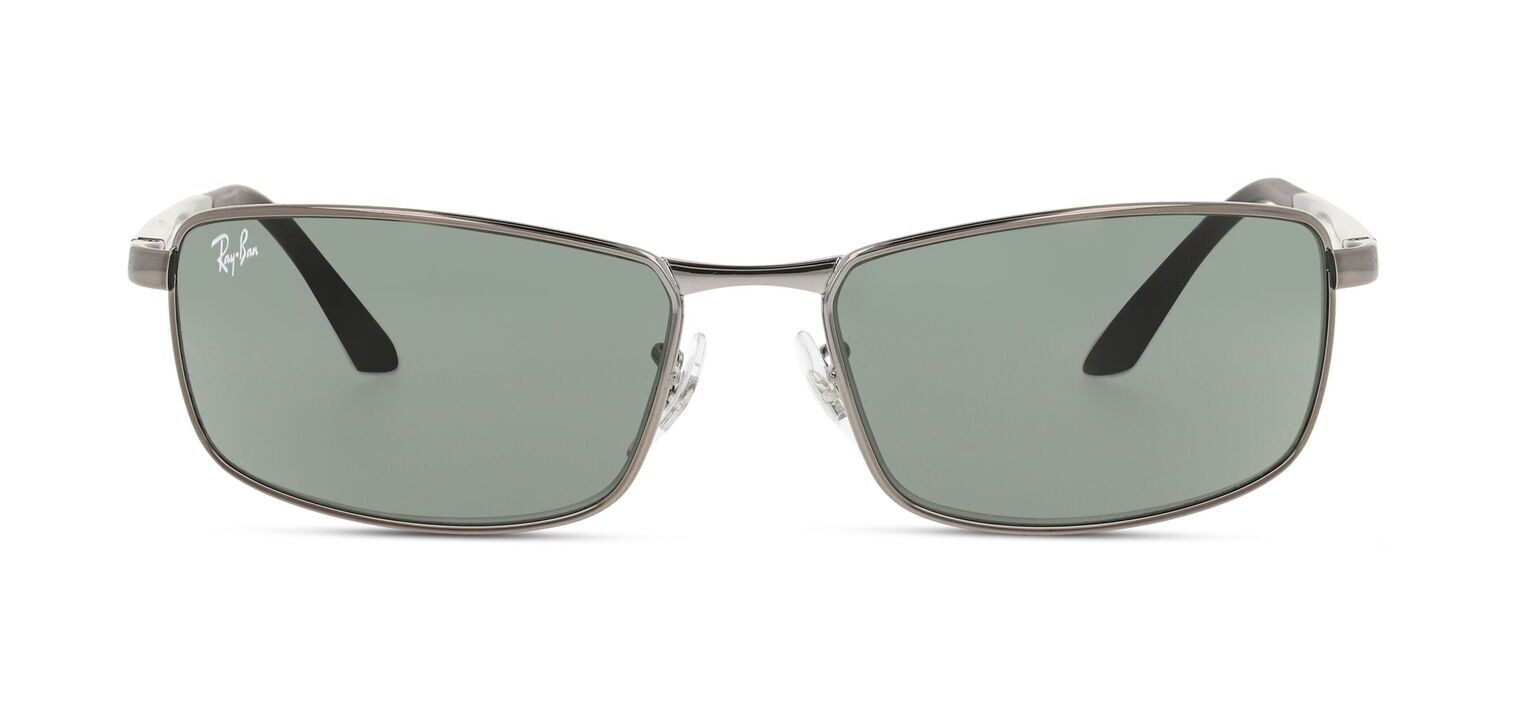 Ray-Ban Rechteckig Sonnenbrillen 0RB3498 Grau für Herren