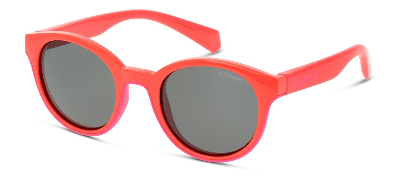 Lunettes de soleil Polaroid Kids Ronde PLD 8036/S Rouge pour Enfant