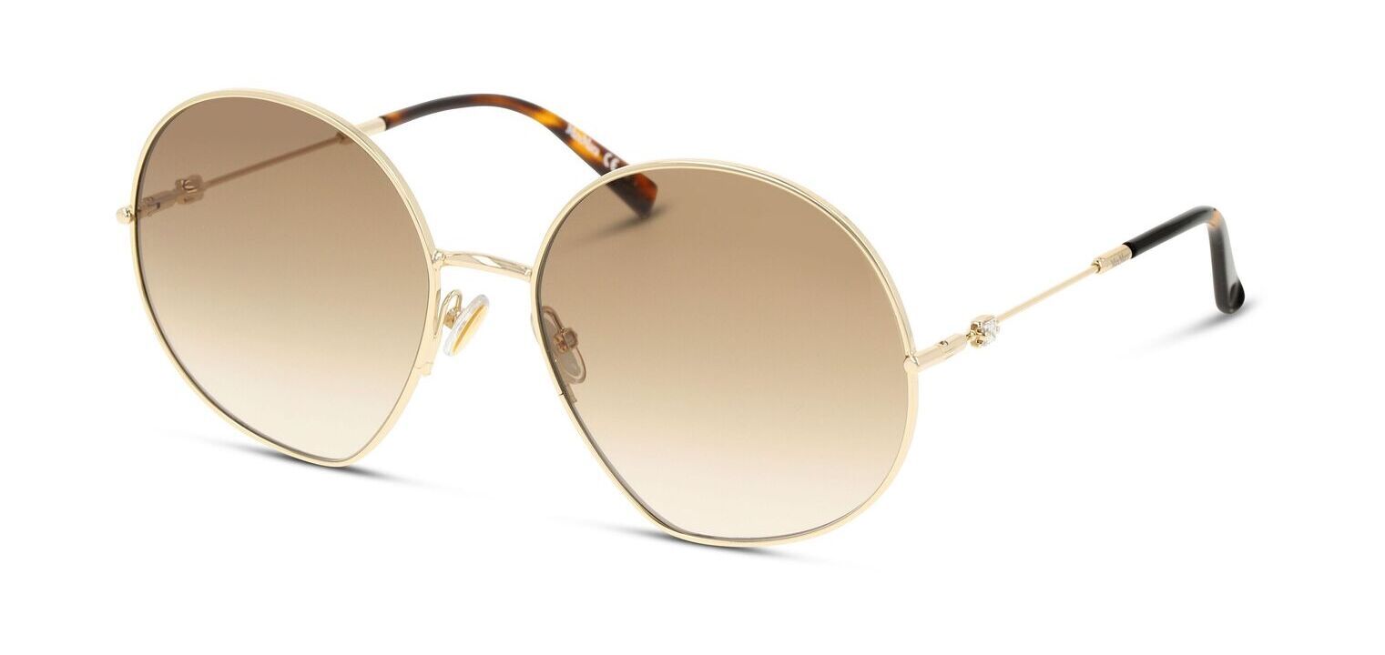 Max Mara Rund Sonnenbrillen MM GLEAM I Gold für Dame