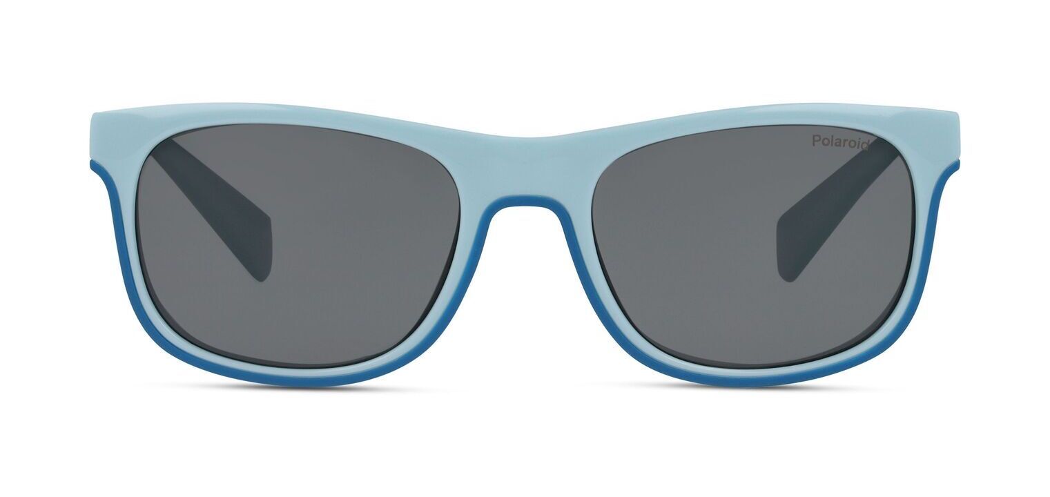Polaroid Kids Rechteckig Sonnenbrillen PLD 8041/S Hellblau für Kinder