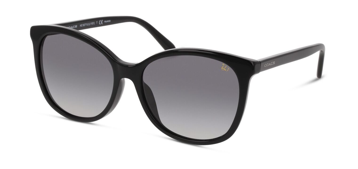 Coach Rechteckig Sonnenbrillen 0HC8271U Schwarz für Dame