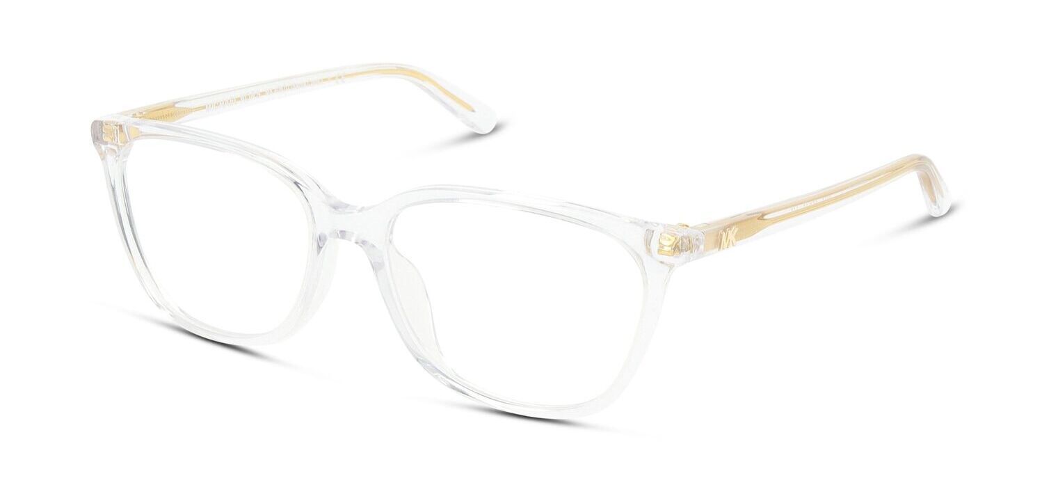 Michael Kors Rechteckig Brillen 0MK4067U Transparent für Dame