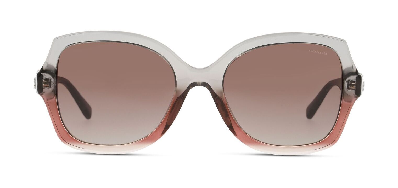Coach Rechteckig Sonnenbrillen 0HC8295 Grau für Dame