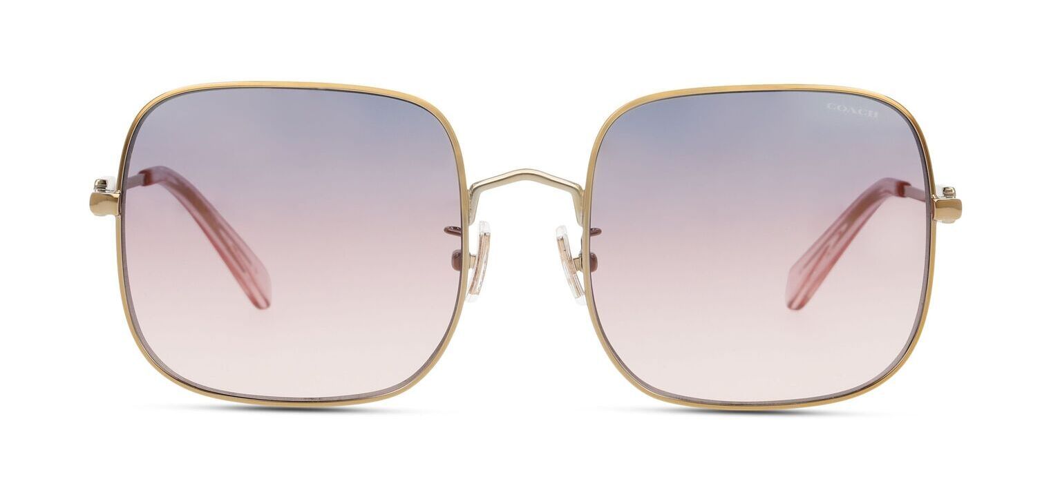 Lunettes de soleil Coach Rectangle 0HC7120 Rose pour Femme