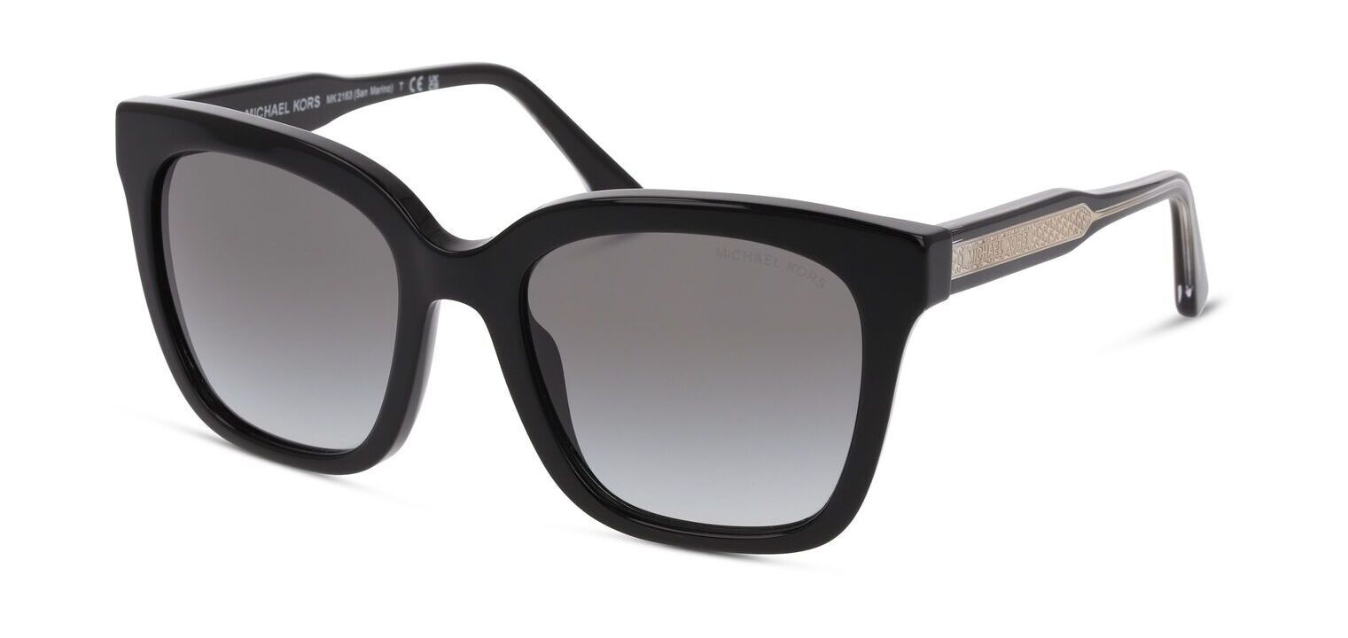 Michael Kors Rechteckig Sonnenbrillen 0MK2163 Schwarz für Dame