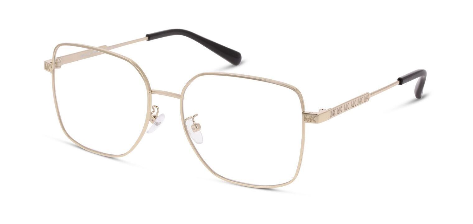 Michael Kors Rechteckig Brillen 0MK3056 Gold für Dame