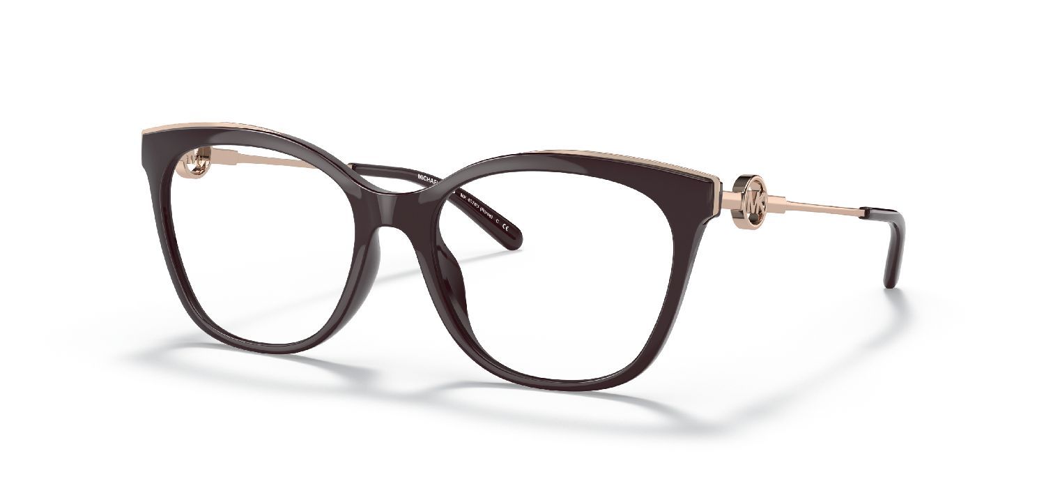 Lunettes de vue Michael Kors Carré 0MK4076U Noir pour Femme